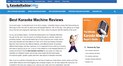 Desktop Screenshot of karaokemachinecritics.com