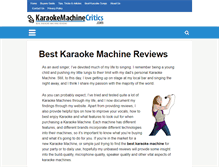 Tablet Screenshot of karaokemachinecritics.com